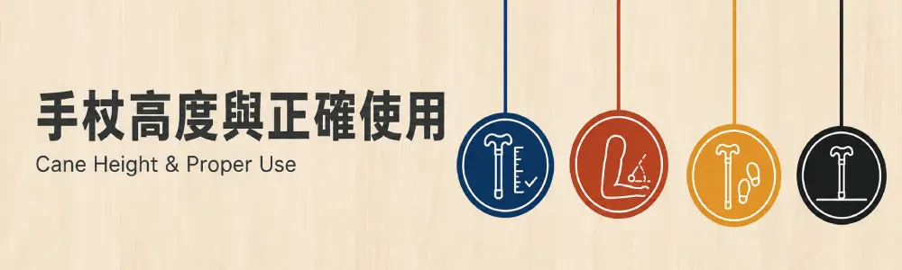 手杖高度與正確使用