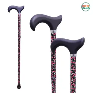 輕量折疊伸縮手杖拐杖 (三色可選) 老人最愛的拐杖花色