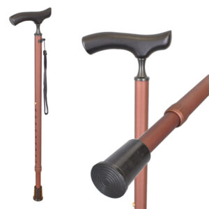 單手拐杖 | 人體工學細頸握把 | 十段高度調節手杖 | 咖啡棕【1020.622.BR】 單手拐杖