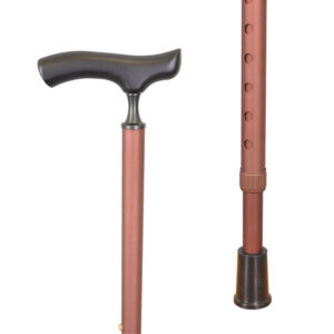 單手拐杖 | 人體工學細頸握把 | 十段高度調節手杖 | 咖啡棕【1020.622.BR】 人體工學細頸握把拐杖