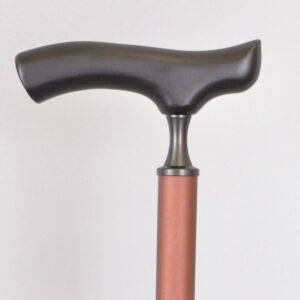 可以站立的手杖|有避震器的拐杖|細頸實木握把符合人體工學|萬向避震腳墊【1021.031.BRN】 霧咖啡棕色拐杖