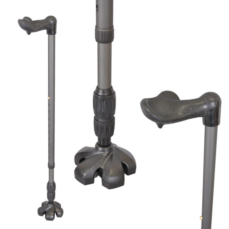 右手專用-不倒拐杖 | 人體工學手杖 |  萬向避震器腳墊 | 磨砂霧高級灰【1021.201.GRN】 不倒拐杖 | 人體工學手杖 | 萬向避震器腳墊