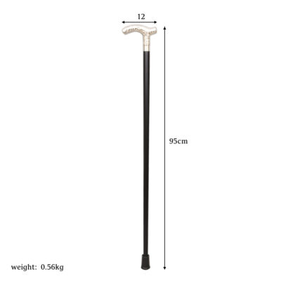 鍍純銀Fritz大花木紳士手杖|實木拐杖|個性化手杖|台灣製造【1023.003.S】 Fritz大花木紳士手杖咖啡色