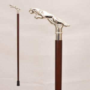 鍍銀捷豹權杖|霸氣紳士杖|豹頭造型手杖|登山杖|拐杖【1023.004.S】 霸氣紳士杖霧咖啡色