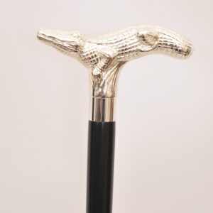 銀色大鱷魚手杖權杖|典藏權杖系列