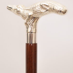 銀色大鱷魚手杖權杖|典藏權杖系列