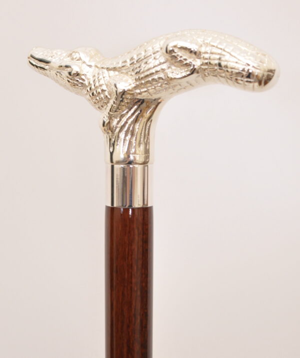 銀色大鱷魚手杖權杖|典藏權杖系列