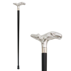 銀色大鱷魚手杖權杖|典藏權杖系列