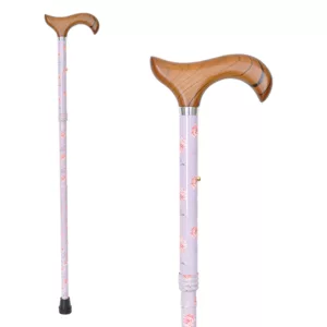 淑女手杖伸縮拐杖折疊拐杖 | 淡粉紅小玫瑰花【1001.301.FAG】 淑女手杖伸縮拐杖折疊拐杖 | 淡粉紅小玫瑰花