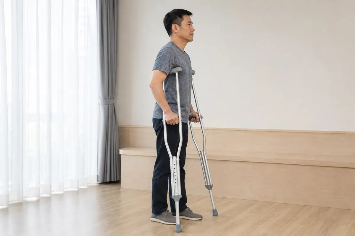 拐杖是什麼? 使用前臂拐杖練習站立