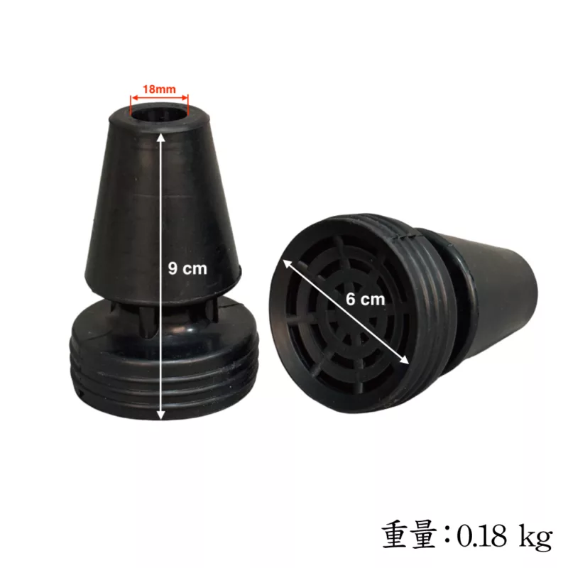 6cm大圓形單點橡膠腳墊老人拐杖頭底座【1061.311】 老人拐杖頭底座